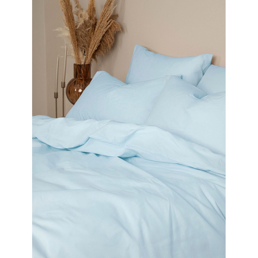 Σετ Σεντόνια Υπέρδιπλα Μονόχρωμα (235x270) Βαμβακερά Sunshine Cotton Feelings 103 Light Blue