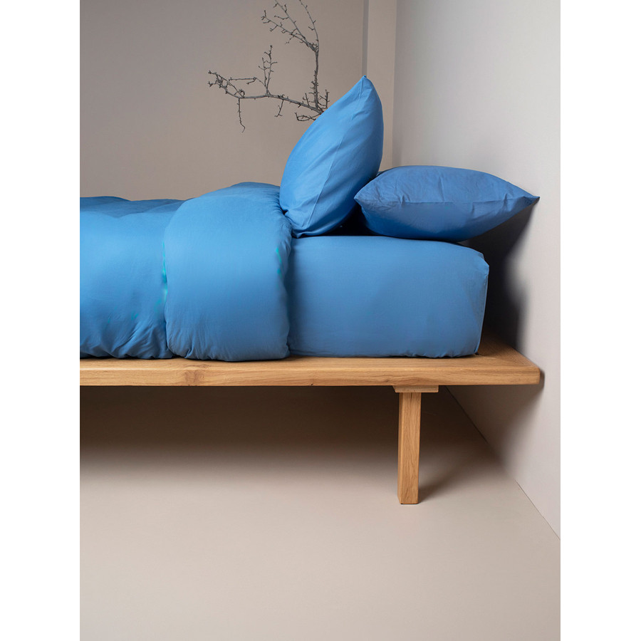 Σεντόνι Μεμονωμένο Υπέρδιπλο Μονόχρωμο (235x270) Βαμβακερό Sunshine Cotton Feelings 104 Blue