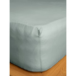 Κατωσέντονο Υπέρδιπλο Μονόχρωμο με Λάστιχο (180x200+30) Βαμβακερό Sunshine Cotton Feelings 105 Aqua