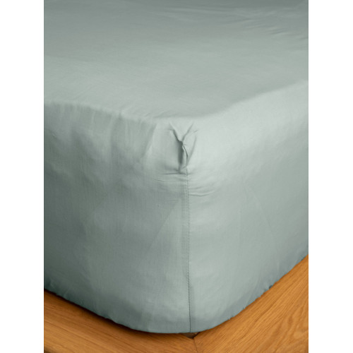 Κατωσέντονο Υπέρδιπλο Μονόχρωμο με Λάστιχο (180x200+30) Βαμβακερό Sunshine Cotton Feelings 105 Aqua