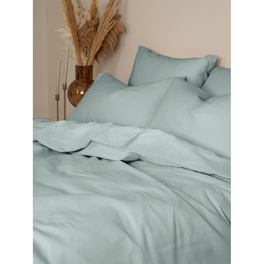 Σετ Σεντόνια Διπλά-Ημίδιπλα Μονόχρωμα (200x270) Βαμβακερά Sunshine Cotton Feelings 105 Aqua