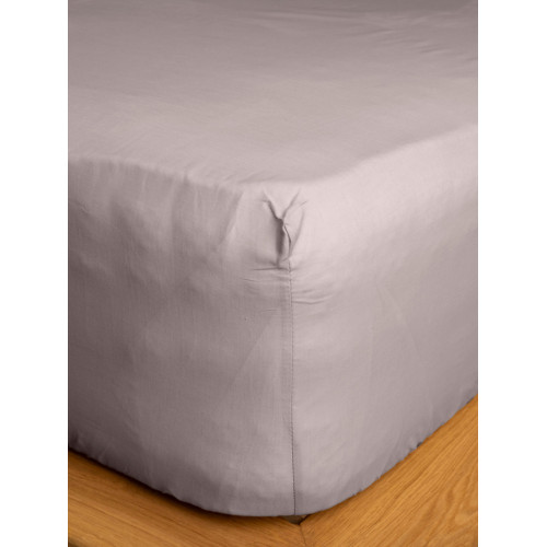 Κατωσέντονο Υπέρδιπλο Μονόχρωμο με Λάστιχο (180x200+30)Βαμβακερό Sunshine Cotton Feelings 106 L.Grey