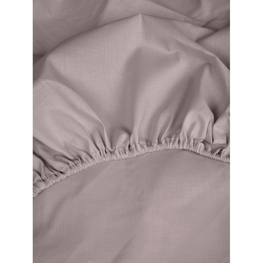 Κατωσέντονο Υπέρδιπλο Μονόχρωμο με Λάστιχο (180x200+30)Βαμβακερό Sunshine Cotton Feelings 106 L.Grey