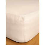 Κατωσέντονο Μονό Μονόχρωμο με Λάστιχο (100x200+30) Βαμβακερό Sunshine Cotton Feelings 108 Ecru
