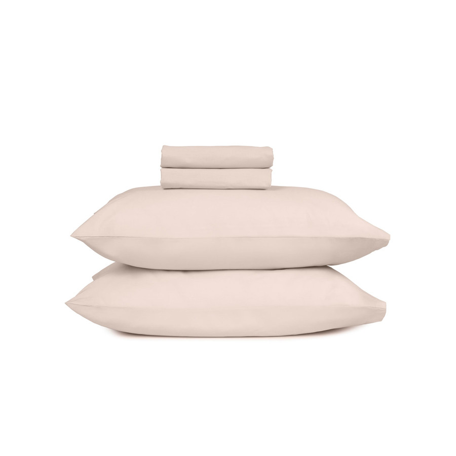 Μαξιλαροθήκες 2 τεμ Μονόχρωμες (50x70) Βαμβακερές Sunshine Cotton Feelings 109 Sand