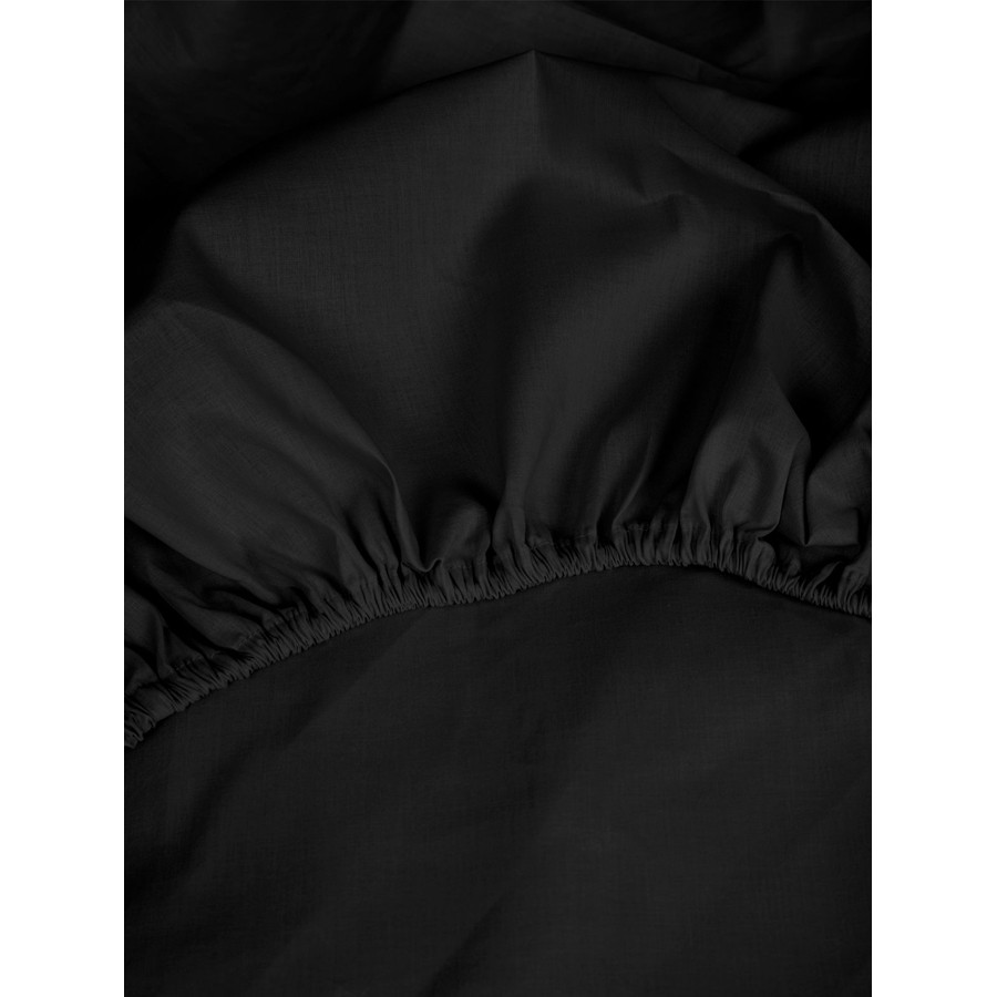 Κατωσέντονο Μονό Μονόχρωμο με Λάστιχο (100x200+30) Βαμβακερό Sunshine Cotton Feelings 111 Black