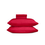 Μαξιλαροθήκες 2 τεμ Μονόχρωμες (50x70) Βαμβακερές Sunshine Cotton Feelings 113 Red