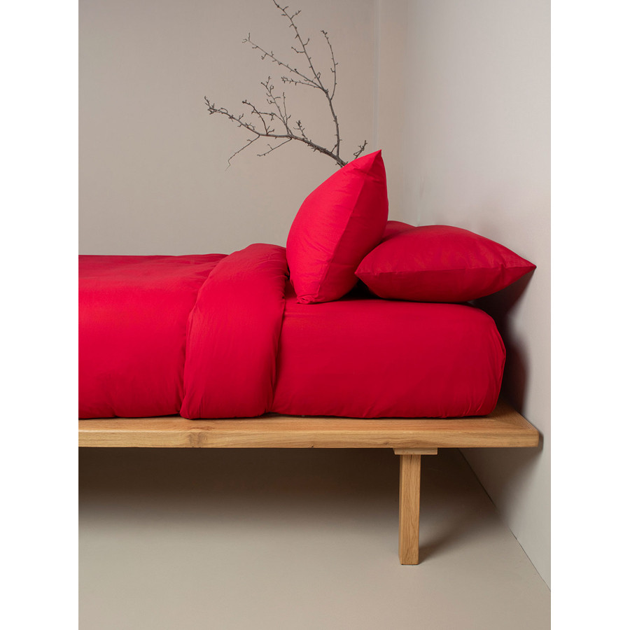 Παπλωματοθήκη Διπλή Μονόχρωμη (200x250) Βαμβακερή Sunshine Cotton Feelings 113 Red