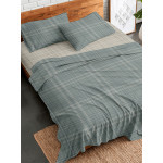 Σετ Σεντόνια Φανελένια Υπέρδιπλα (230x260) Sunshine Flannel 2066 Grey