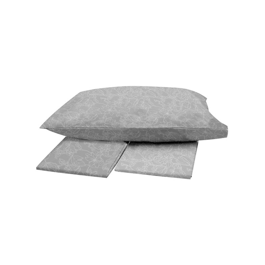 Σετ Σεντόνια Μονά (160x250) 50%βαμ-50%πολ Sunshine Menta Collection 020 Grey