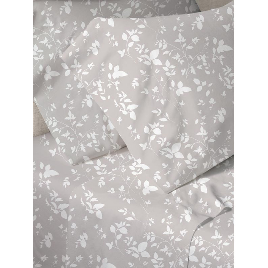 Σετ Σεντόνια Μονά (160x250) 50%βαμ-50%πολ Sunshine Menta Collection 040 Grey