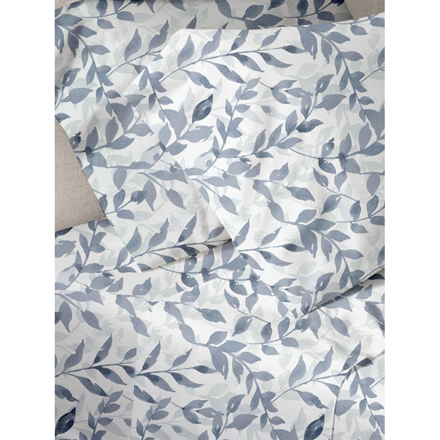 Παπλωματοθήκη Μονή (170x250) 50%βαμ-50%πολ Sunshine Menta Collection 050 Blue