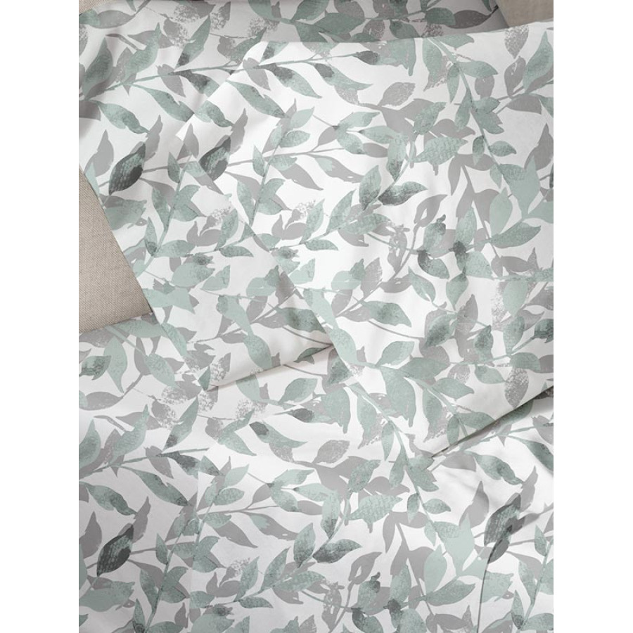 Παπλωματοθήκη Μονή (170x250) 50%βαμ-50%πολ Sunshine Menta Collection 050 Grey