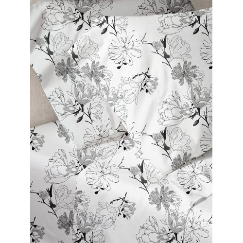 Σετ Σεντόνια Μονά (160x250) 50%βαμ-50%πολ Sunshine Menta Collection 070 Grey