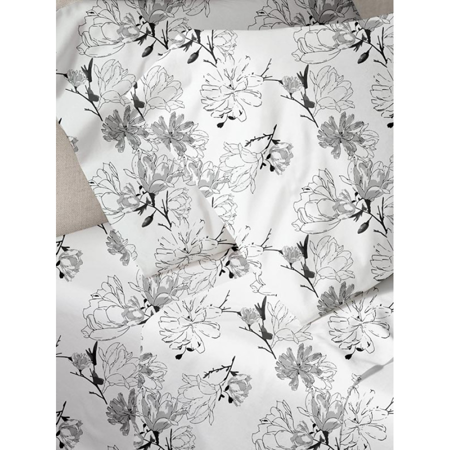 Σετ Σεντόνια Μονά (160x250) 50%βαμ-50%πολ Sunshine Menta Collection 070 Grey