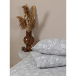 Σετ Σεντόνια Υπέρδιπλα (235x250) 50%βαμ-50%πολ Sunshine Menta Collection 340 Grey