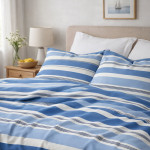 Παπλωματοθήκη Υπέρδιπλη (230x250) 50%βαμ-50%πολ Sunshine Menta Collection 550 Blue