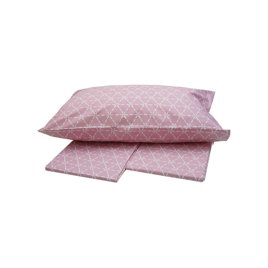 Σετ Σεντόνια Υπέρδιπλα (235x250) 50%βαμ-50%πολ Sunshine Menta Collection 940 Pink