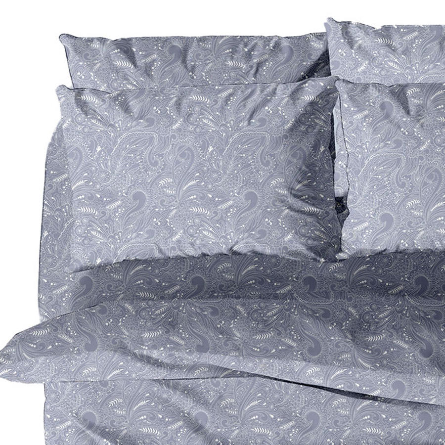 Μαξιλαροθήκες 2 τεμ (50x70) 50%βαμ-50%πολ Sunshine Menta Collection 440 Grey