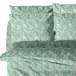 Μαξιλαροθήκες 2 τεμ (50x70) 50%βαμ-50%πολ Sunshine Menta Collection 460 Aqua