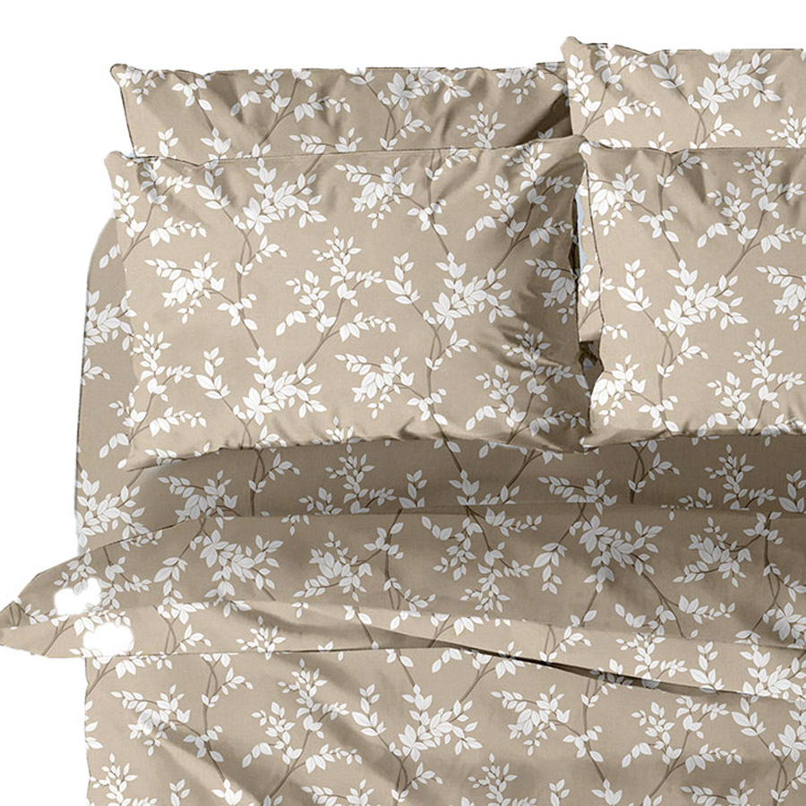 Μαξιλαροθήκες 2 τεμ (50x70) 50%βαμ-50%πολ Sunshine Menta Collection 480 Beige