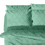 Μαξιλαροθήκες 2 τεμ (50x70) 50%βαμ-50%πολ Sunshine Menta Collection 500 Aqua