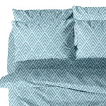 Μαξιλαροθήκες 2 τεμ (50x70) 50%βαμ-50%πολ Sunshine Menta Collection 500 Blue