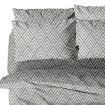 Μαξιλαροθήκες 2 τεμ (50x70) 50%βαμ-50%πολ Sunshine Menta Collection 500 Grey