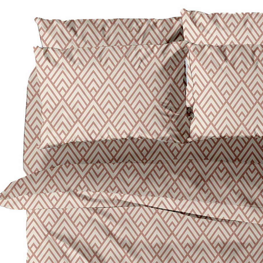 Μαξιλαροθήκες 2 τεμ (50x70) 50%βαμ-50%πολ Sunshine Menta Collection 500 Powder