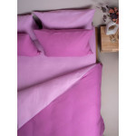 Παπλωματοθήκη Υπέρδιπλη Δίχρωμη (230x250) 50%βαμ-50%πολ Sunshine Menta Double 201 Μωβ-Ροζ