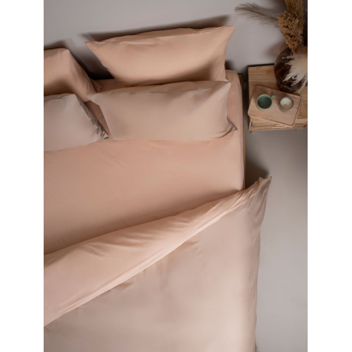 Παπλωματοθήκη Μονή Δίχρωμη (170x250) 50%βαμ-50%πολ Sunshine Menta Double 204 Καφέ-Μπεζ