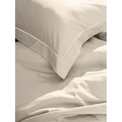 Σετ Σεντόνια Υπέρδιπλα (255x280) Βαμβακοσατέν 300 Κλωστών Sunshine Omnia Beige