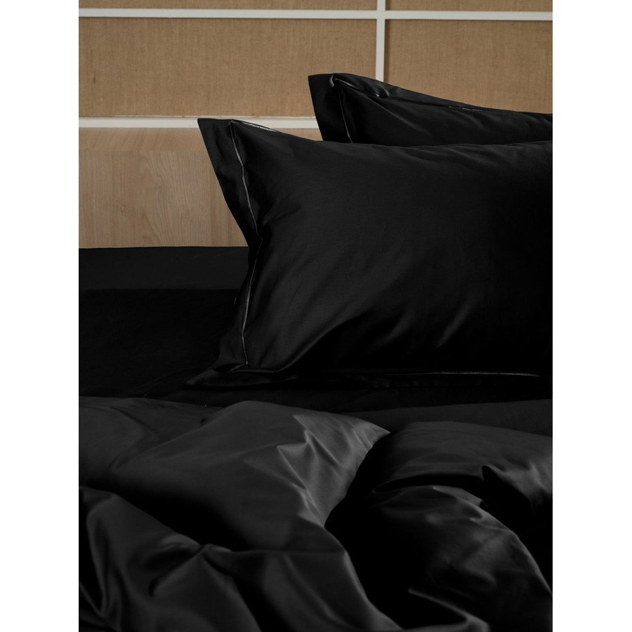 Σετ Σεντόνια Υπέρδιπλα (255x280) Βαμβακοσατέν 300 Κλωστών Sunshine Omnia Black