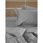 Σεντόνι Μεμονωμένο Υπέρδιπλο (250x280) Βαμβακοσατέν 300 Κλωστών Μονόχρωμο Sunshine Omnia Grey