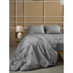 Παπλωματοθήκη Υπέρδιπλη (220x240) Βαμβακοσατέν 300 Κλωστών Sunshine Omnia Grey