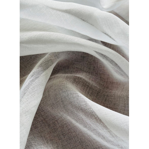 Έτοιμη Κουρτίνα Γάζα με Τρέσσα (145x260) Ημιδιάφανη Newhome ΒΚ2100 Λευκό