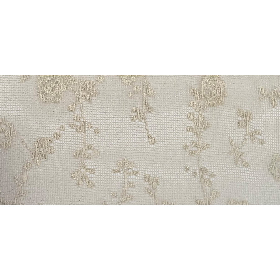 Έτοιμη Κουρτίνα Δαντέλλα με Τρέσσα (200x260) Ημιδιάφανη Newhome ΔΑΝ332 Μπεζ-ώχρα Floral