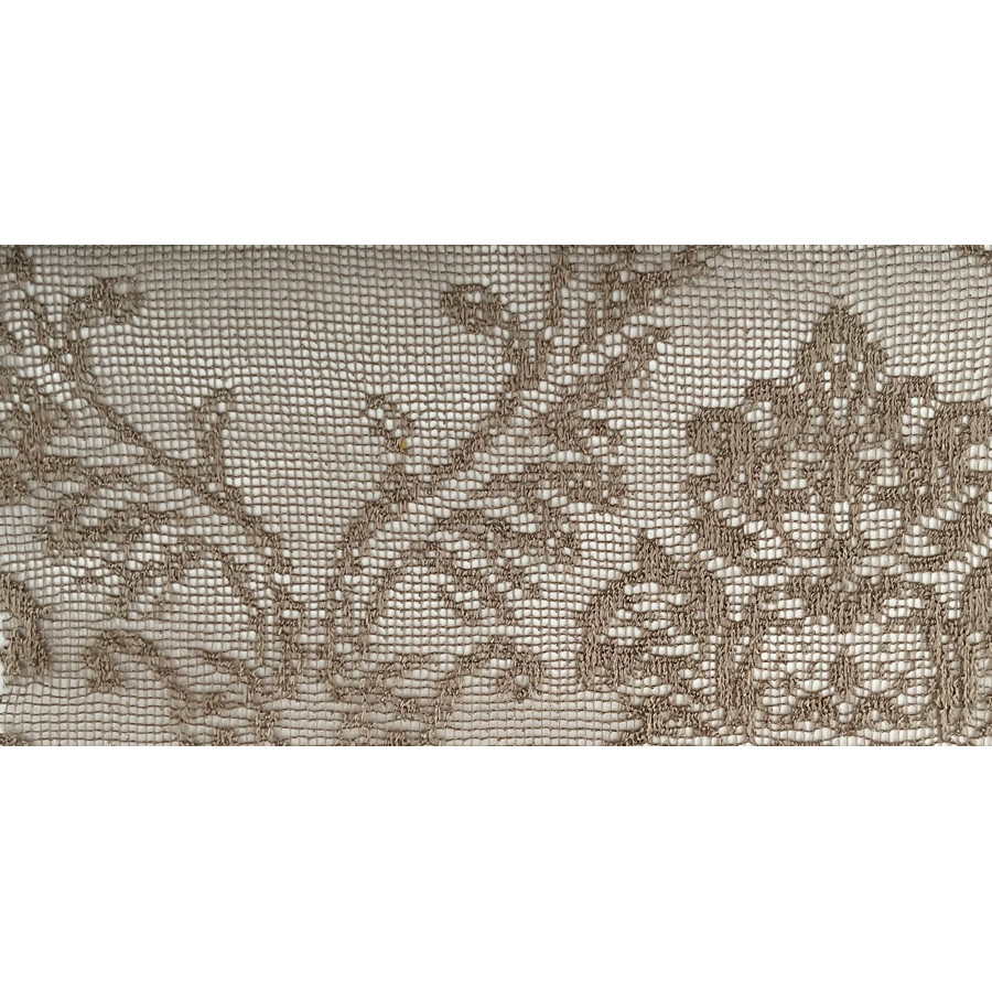 Έτοιμη Κουρτίνα Δαντέλλα με Τρέσσα (145x260) Ημιδιάφανη Newhome ΔΑΝ345 Πούρο Damask