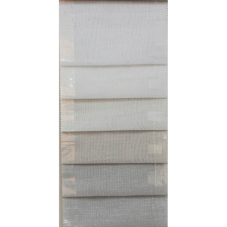 Έτοιμη Κουρτίνα Γάζα με Τρέσσα (200x260) Ημιδιάφανη Newhome Λ5304 Γκριζομπέζ (Greize)