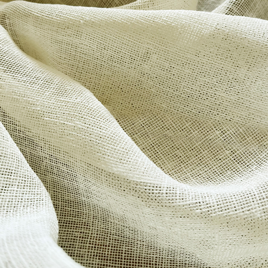 Έτοιμη Κουρτίνα Γάζα με Τρέσσα (145x260) Ημιδιάφανη Newhome ΛΚ7001 Ivory