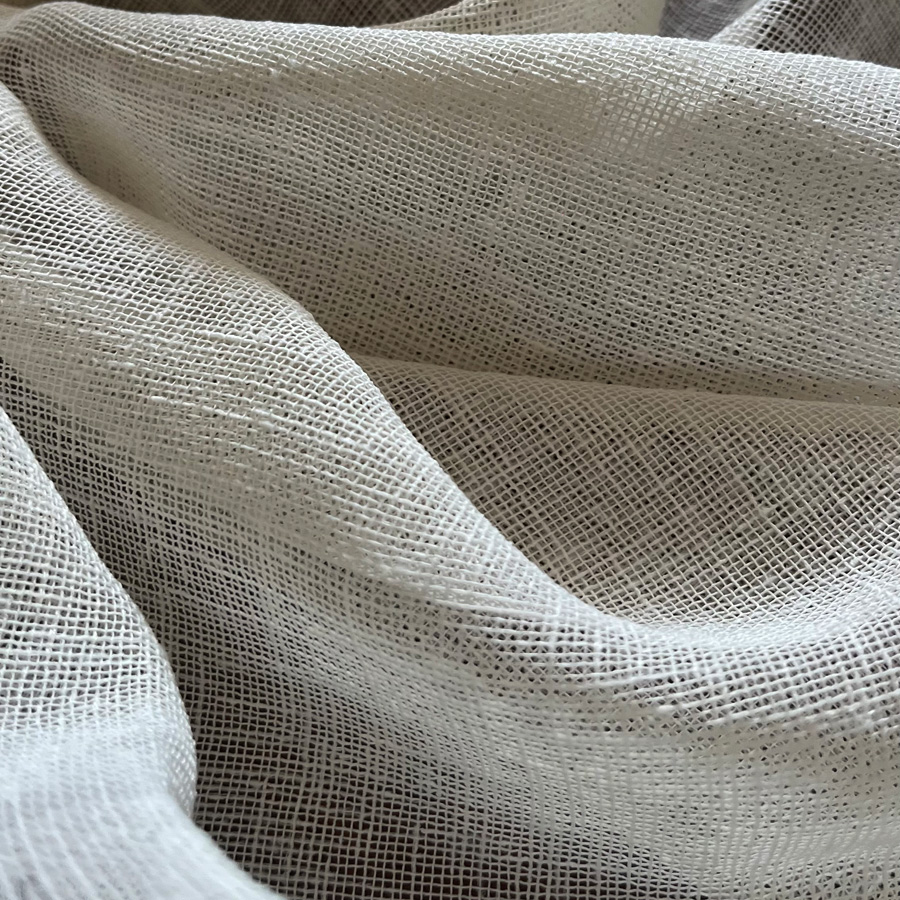 Έτοιμη Κουρτίνα Γάζα με Τρέσσα (145x260) Ημιδιάφανη Newhome ΛΚ7003 Σκούρο Μπεζ