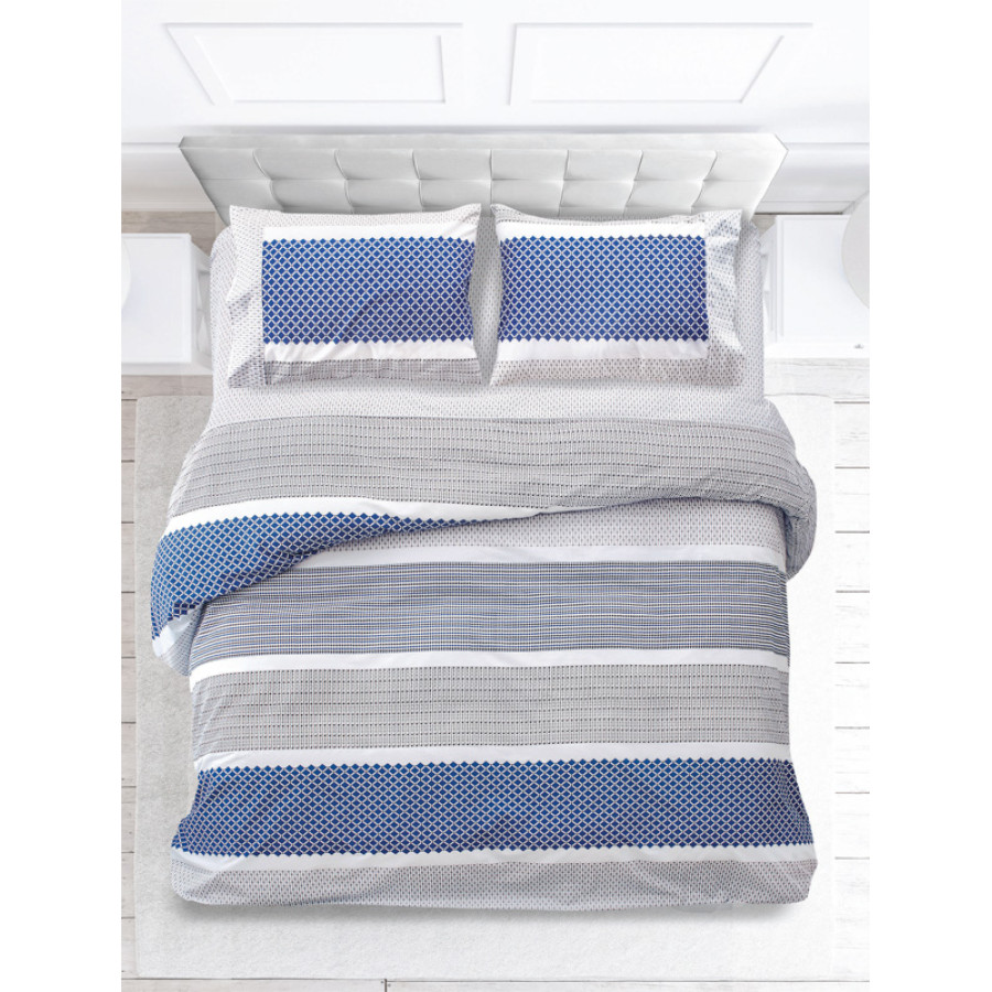 Σετ Σεντόνια King Size (270x290) Με Λάστιχο Βαμβακερά Makis Tselios Boho