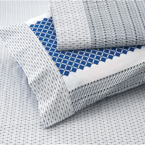 Σετ Σεντόνια King Size (270x290) Με Λάστιχο Βαμβακερά Makis Tselios Boho