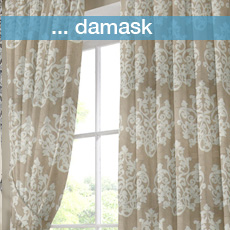 Έτοιμες Κουρτίνες με Damask σχέδια