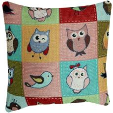 Διακοσμητική Θήκη Newhome Βέλγικο Owls Multicolor