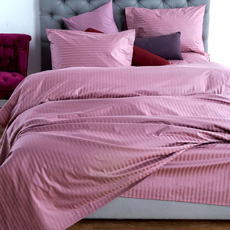 Σετ Σεντόνια Βαμβακοσατέν Sateen Stripes 300 Κλωστών SB Home Lusso Dusty Pink