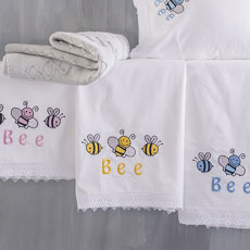 Σετ σεντόνια Μπεμπέ Βαμβακερά Rythmos Honey Bee