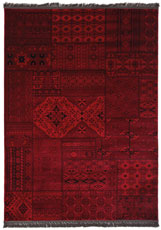 Χαλιά Μηχανοποίητα Royal Carpet Afgan 7675A Dark Red