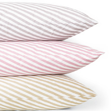 Σεντόνια Βαμβακερά 160 κλωστές Borea Mix & Match Hearts και Diagonal Ροζ
