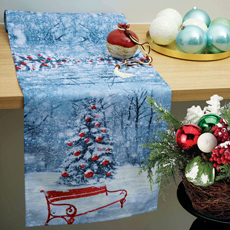 Χριστουγεννιάτικες τραβέρσες - ράνερ για το τραπέζι Newhome 181242